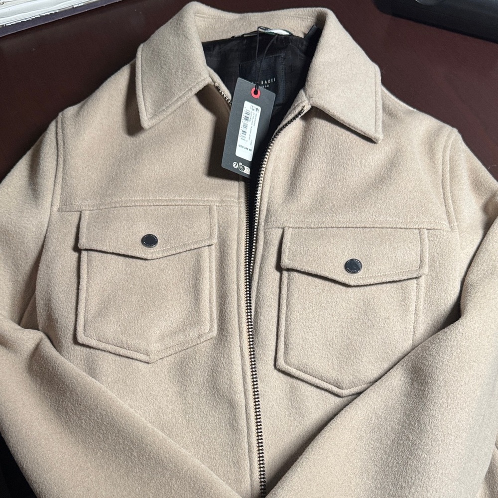 Ted Baker London Men's Light Tan Shirt Jacket